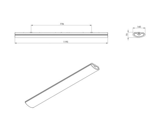 Светодиодный светильник Delta-Svet DL78-07-160х1195 6000114 – изображение 2