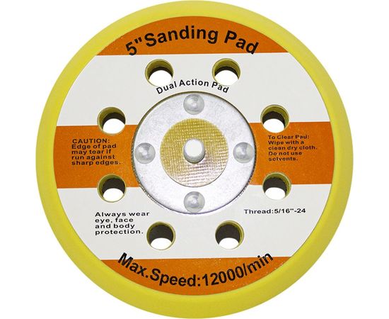 Тарелка для абразивных кругов (123 мм; 8 отверстий; 5/16""-24) SUNNYPADS 7930091773190 – изображение 2