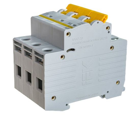 Автоматический модульный выключатель IEK ВА 47-29 3п, B, 16А, 4.5кА, ИЭК MVA20-3-016-B – изображение 3