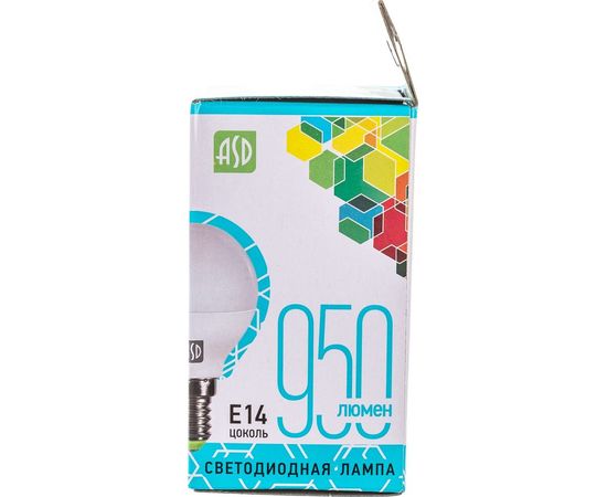 ASD Лампа сд LED-ШАР-std 10Вт 230В Е14 4000К 900Лм 4690612015453 – изображение 3