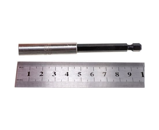 Держатель вставок бит 1/4"", 100 мм, магнитный, для шуруповерта KING TONY 750-100 – изображение 4