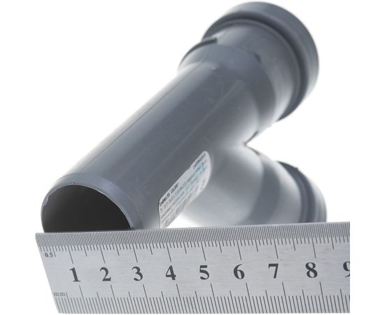 Тройник внутренней канализации LAMMIN 32х32/45 градусов Lm35090323245 – изображение 4