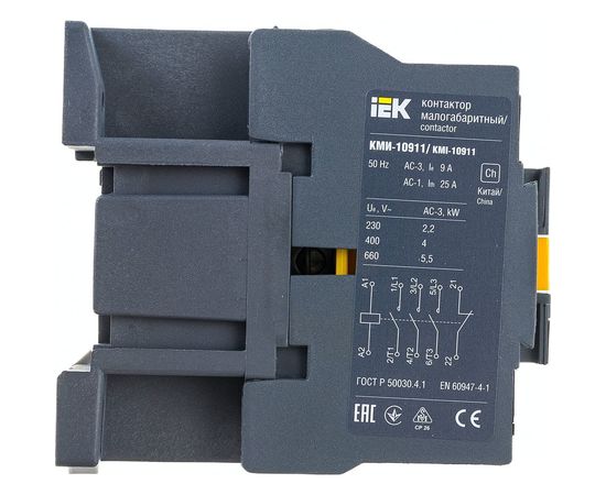 Контактор IEK КМИ-10911 9А 220В ИЭК KKM11-009-230-01 – изображение 4