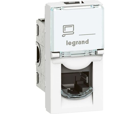 Механизм компьютерной розетки Legrand 1-м СП Mosaic New 1-модульный RJ45 5E FTP Leg 78680/76552 124975 – изображение 5