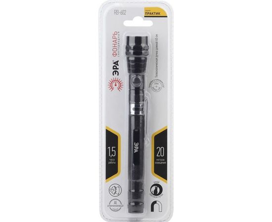 Фонарь ЭРА RB-602 рабочая серия “Практик” 3xLED, телескопическая ручка, магнит, блистер Б0033748 – изображение 5
