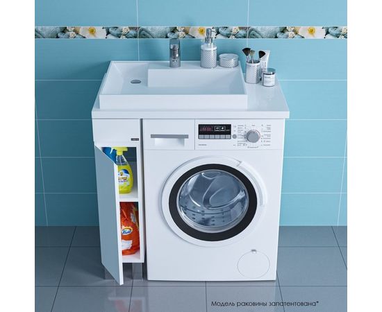 Тумба напольная СаНта Марс 19 под умывальник над стиральной машиной Юпитер 80х50 900127 – изображение 7