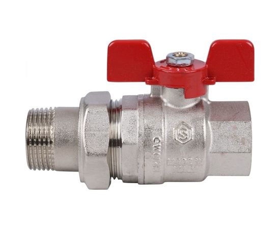 Шаровой кран STOUT полнопроходной, с ""американкой"", ВР/НР SVB-1007-000025 RG008SHJK0E2HN 