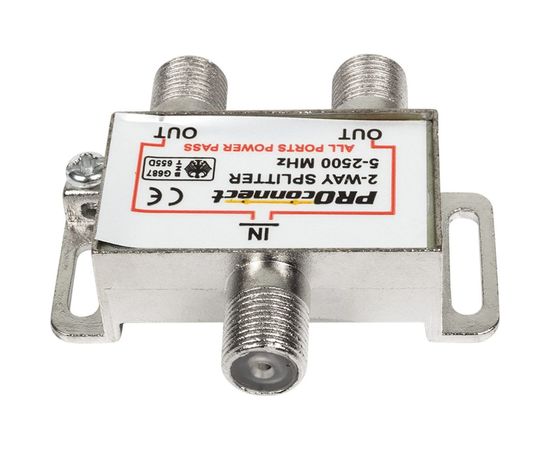 Делитель PROconnect ТВ х 2 под F разъём 5-2500 МГц СПУТНИК 05-6201-4 