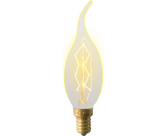 Лампа накаливания Uniel IL-V-CW35-60/GOLDEN/E14 ZW01 Vintage, свеча на ветру UL-00000483 