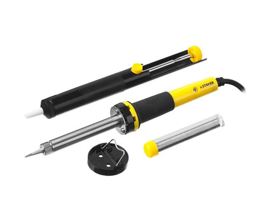 Набор для паяльных работ Stayer PROFI 55300 +шприц + подставка + припой 40 Вт 55316-40-H4 