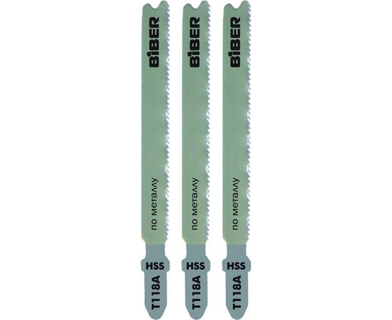 Пилка по металлу Т118А (3 шт; 67 мм; 18TPI) Biber 85277 тов-120520 