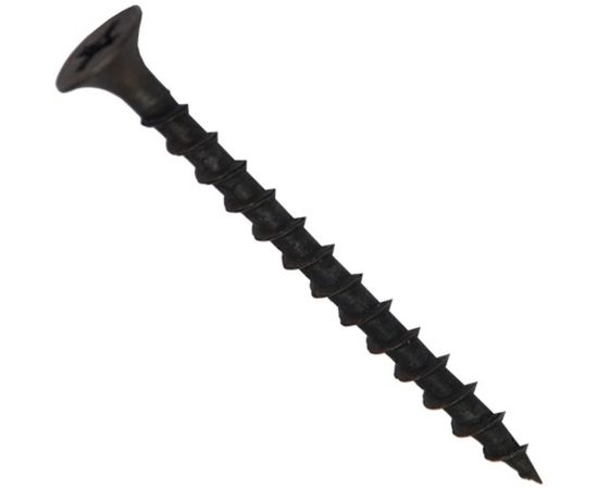 Саморез по дереву для ГКЛ Метизный двор 4,2х70, крупная резьба, оксидированный уп. 1 кг 4690441020840 