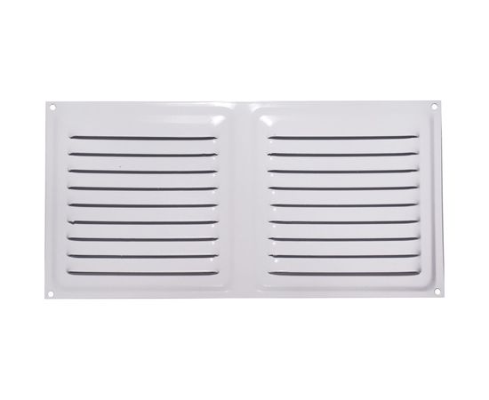 Решетка вентиляционная 100х200 мм белая Трибатрон 87128 