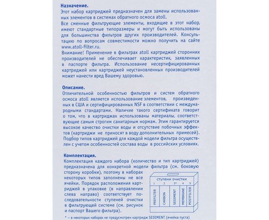 Набор фильтрэлементов Atoll №103m – изображение 14