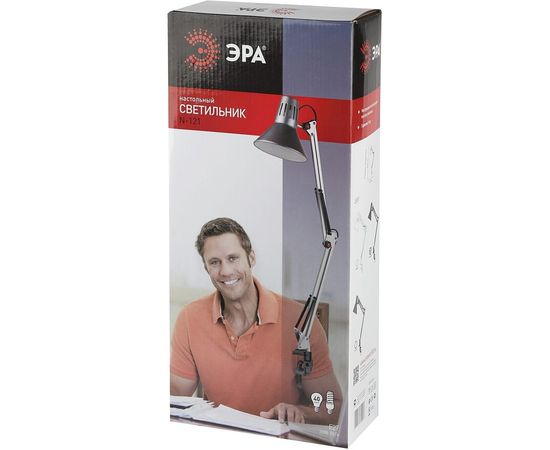 Настольный светильник, белый ЭРА N-121-E27-40W-W C0041455 – изображение 16