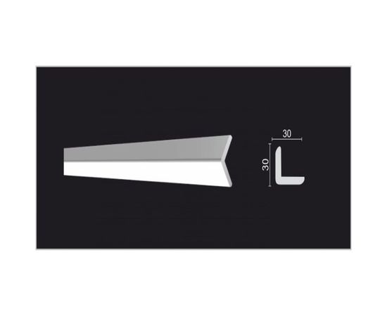 Стеновой уголок Decor-Dizayn ударопрочный влагостойкий под покраску 30Х30Х2000 мм DD20 – изображение 2