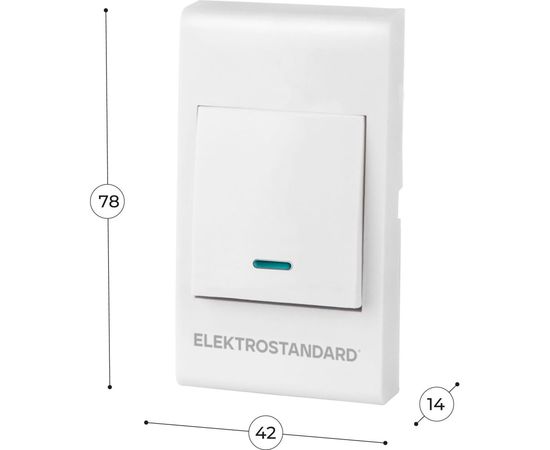 Звонковая кнопка Elektrostandard 26021 00 белый a055437 – изображение 2