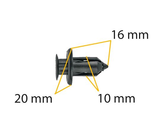 Автокрепеж для Mazda 10 шт GD7A50EA1 КрепАвто 0349 – изображение 2