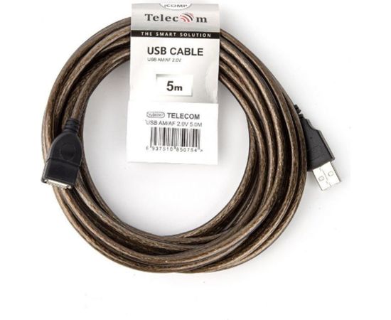Удлинительный кабель Telecom USB2.0 AM/AF прозрачная изоляция, 5.0m VUS6956T-5M – изображение 2
