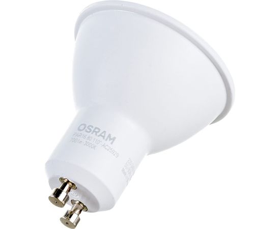 Светодиодная лампа OSRAM LED STAR, PAR16, 7Вт, GU10 700 Лм, 3000 К, теплый белый свет 4058075481497 – изображение 2