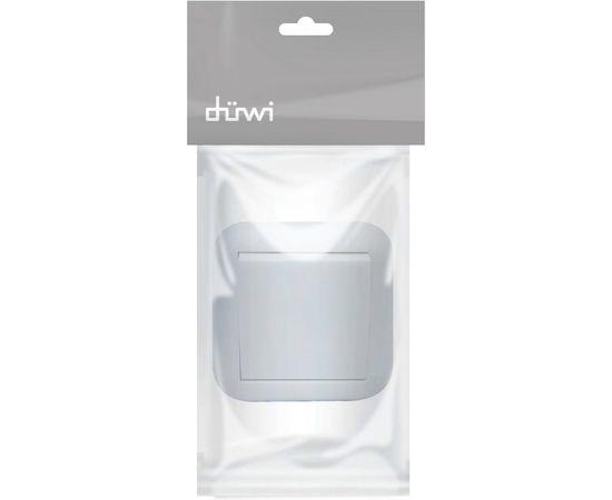 Одноклавишный выключатель Duwi скрытой проводки, серия Basis, белый 26462 0 – изображение 2