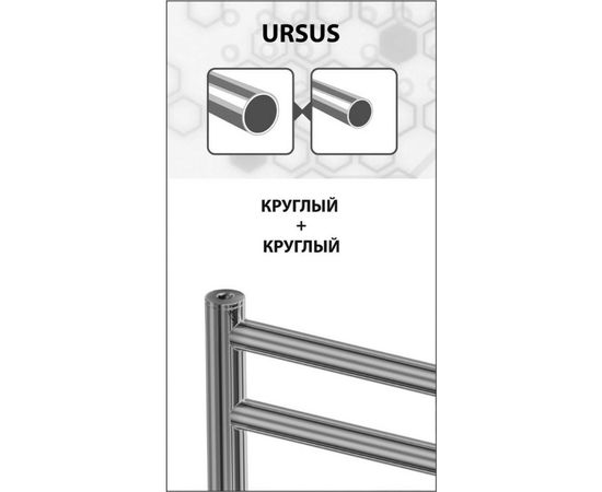 Водяной полотенцесушитель Lemark Ursus П10 500x800, черный LM72810BL – изображение 3