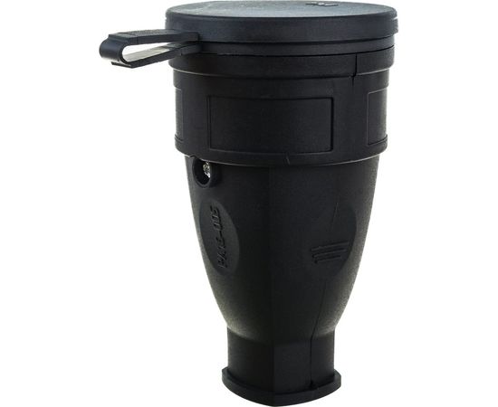 Каучуковая разборная розетка Volsten Sb1-MZ Black IP54 Черная 1 гнездо с заземлением РА16-005 14432 – изображение 3