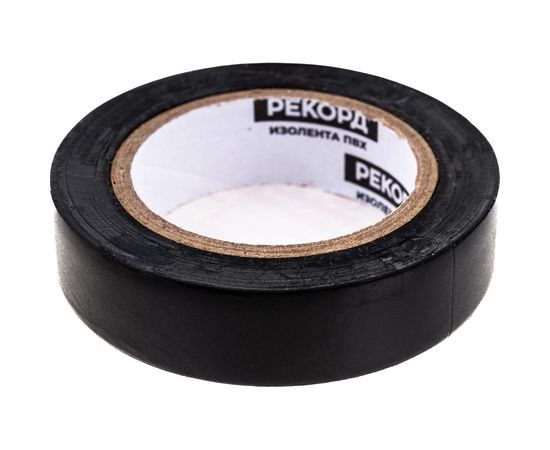 Изолента РЕКОРД 15мм х 10м х 0,13мм, черный 24398 – изображение 4