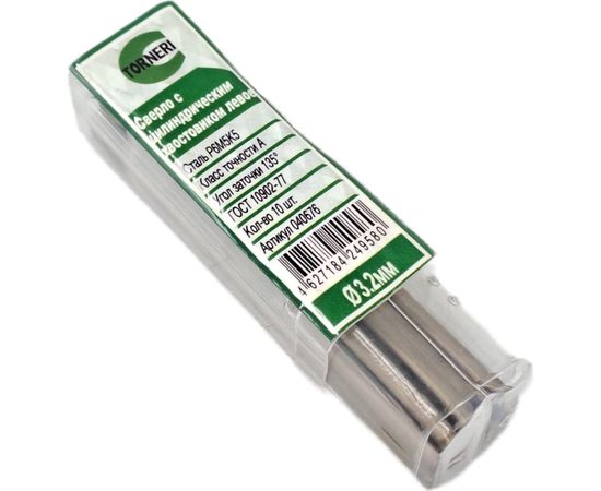 Сверло по металлу левое (3.2х36х65 мм; Р6М5К5; шлифованное А1) TORNERI 040676 – изображение 4