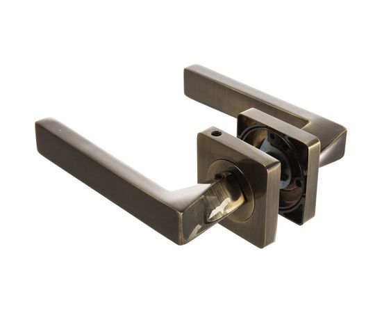 Дверная ручка на квадратной розетке Равенна РЕНЦ DH 302-02 AB – изображение 4