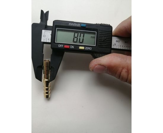 Штуцер двухсторонний елочка 8 мм - 8 мм Pegas pneumatic 3405 – изображение 5