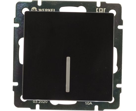 Одноклавишный проходной выключатель WERKEL W1112108 с подсветкой a051609 – изображение 7