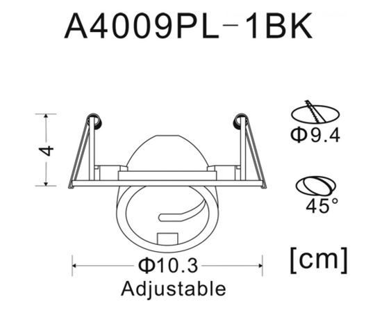 Потолочный светильник Arte Lamp A4009PL-1BK – изображение 7