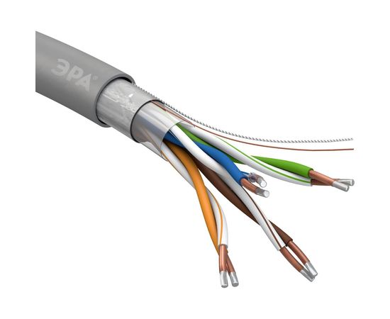 Кабель ЭРА витая пара F/UTP 4x2x24AWG Cat5e CU PVC 305 м SIMPLE Б0044685 