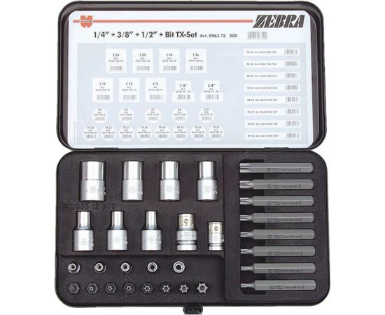 Набор бит и торцевых головок 30 шт Wurth 096512 300060 1 