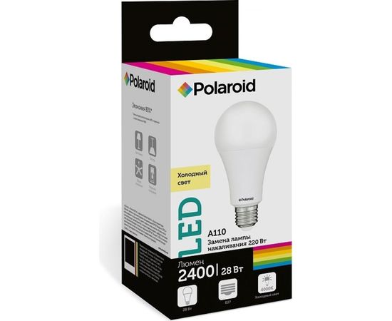 Светодиодная лампа Polaroid 220V A110 28W 4000K E27 2400lm PL-A11028274 
