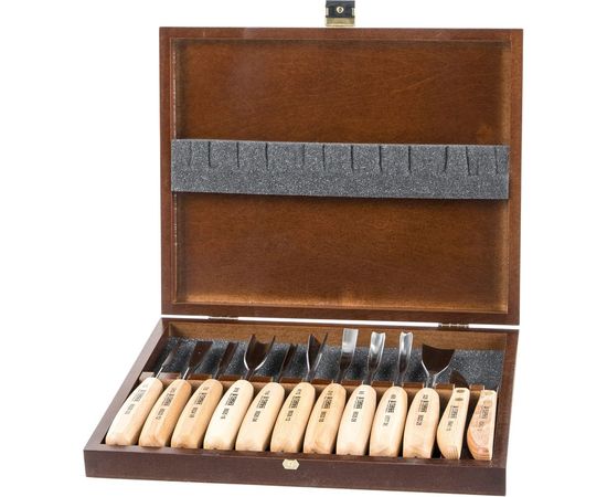 Набор из 12 резцов в деревянной коробке NAREX Standart 894850 