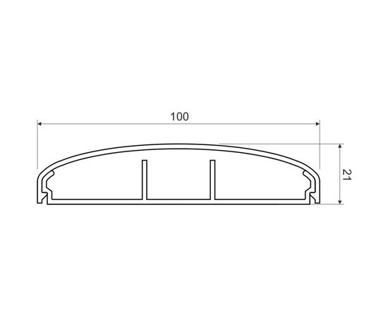 Кабельный канал 100х21 KOPOS ELEGANT LE 100_HD 