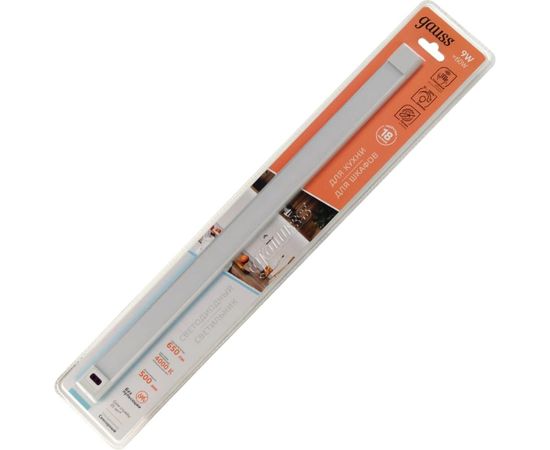 Сенсорный диммируемый светильник GAUSS модель D 9W 650lm 4000K 170-260V 500mm IR 1/10/40 9025531209 