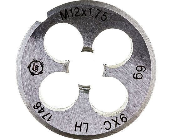 Плашка М 12 х1.75 9ХС левая ТМ Туламаш 102692 