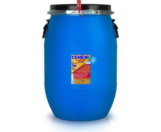 Огнебиозащита для древесины СЕНЕЖ ОГНЕБИО ПРОФ бочка 75 кг 00000000616 