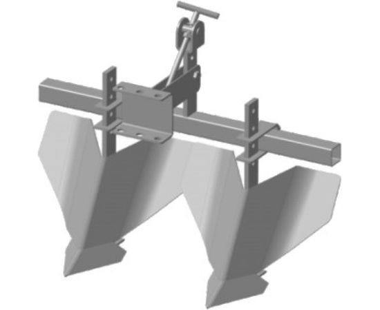 Окучник двухрядный со сцепкой для м/б Ока/Каскад/Нева FORZA 00-00152661 