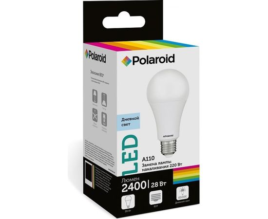 Светодиодная лампа Polaroid 220V A110 28W 6500K E27 2400lm PL-A11028276 