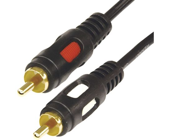 Шнур REXANT 2 RCA - 2 RCA, длина 3 метра, черный 17-0145 
