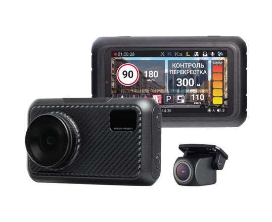 Видеорегистратор ROADGID Premier 3 Carbon 2CH с сигнатурным радар-детектором, Wi-Fi и GPS 1045110 