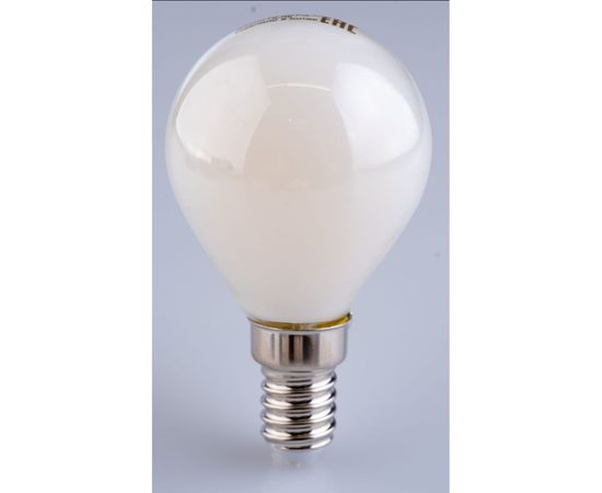 Лампа Gauss Filament, шар, 9W, 610lm, 4100К, Е14, milky, LED, 1/10/50 105201209 