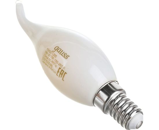 Лампа Gauss LED Filament Свеча на ветру OPAL E14 5W 450lm 4100К 104201205 – изображение 2