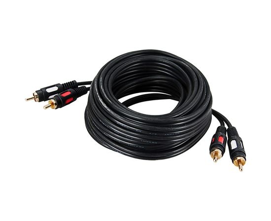 Шнур REXANT 2 RCA - 2 RCA, длина 3 метра, черный 17-0145 – изображение 2