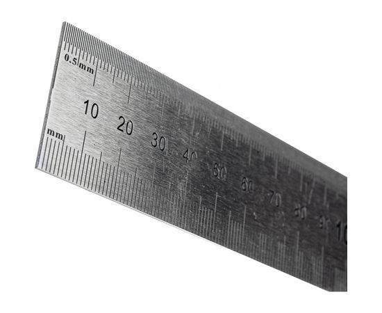 Измерительная металлическая линейка 1000х35 Micron МИК 34313 – изображение 2