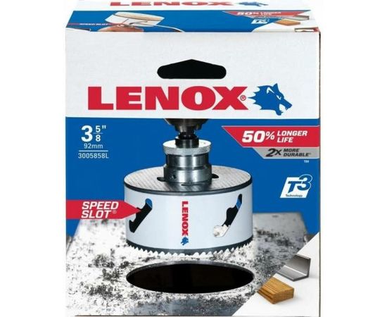 Коронка биметаллическая Т3 58L 1/BX (92 мм; 3 5/8"") Lenox 3005858L – изображение 2